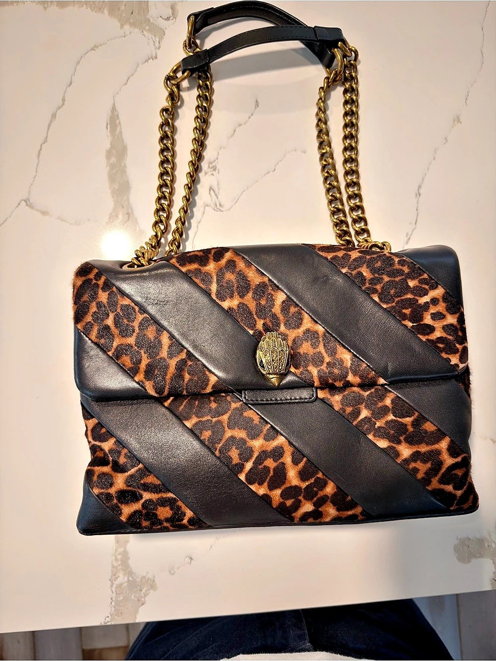 Kurt Geiger Leopard Print Shoulder Bag